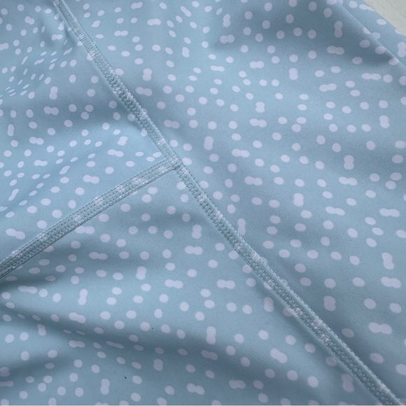 Betsey Johnson 7/8 Polka Dot Leggings Starlite Blue Size M - Picture 4 of 7